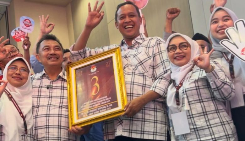 Paslon Tri Adhianto dan Abdul Harris Bobihoe Dapat Nomor Urut 3